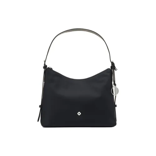 SAMSONITE LIBRA 2,0 Ткань Синтетическая кожа Хобо Сумка Плечевая Сумка Женская Черная