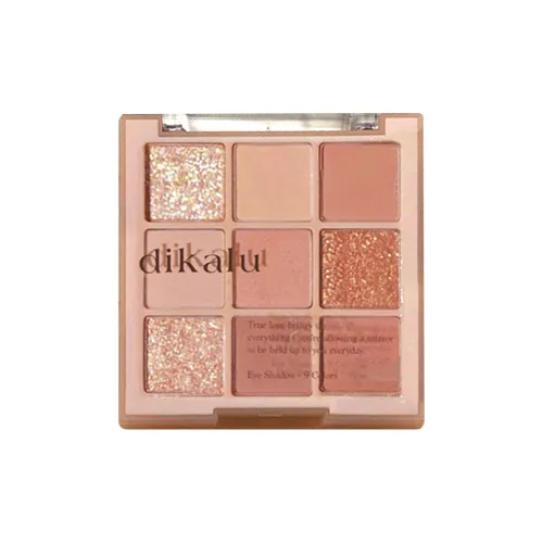 DIKALU Палетка теней для век Nine COLORS с мерцанием естественный и безупречный матовый финиш перламутровый эффект для улучшения глаз