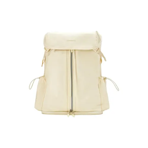 SAMSONITE Nylon Рюкзак Маленький Женский Кремовый Белый
