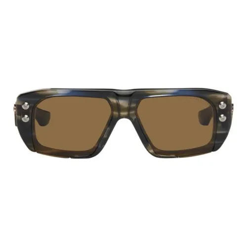 DITA Ацетат Прямоугольные Солнцезащитные очки Мужские Коричневые