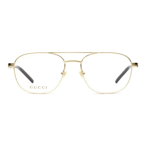 GUCCI Металл Aviator Оправы для очков Мужские Золотые