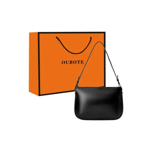 OUBOTE Сумка через плечо из коровьей кожи Женская Черная Бордовая