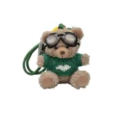 Зеленый с белым сердцем, свитер