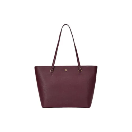 LAUREN RALPH LAUREN Кожа Тоут Сумка Сумка для покупок Сумка Сумка через плечо Средняя Женская Бургунди