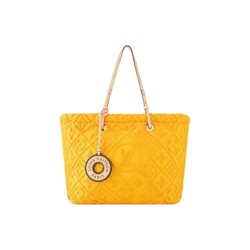 LOUIS VUITTON Кожа Тоут Сумка Сумка для покупок Сумка на плечо Сумка Женская Желтая