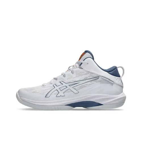 ASICS Гель HOOP V17 Амортизаторы Shock Absorbers Противоскользящие Устойчивые к истиранию Низкий Топ Баскетбольные кроссовки Мужские Белый Синий