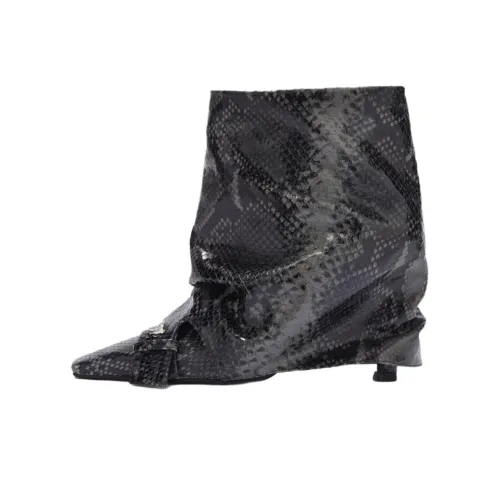 The Attico Juno Ботильоны 9,5 см Женские Черные