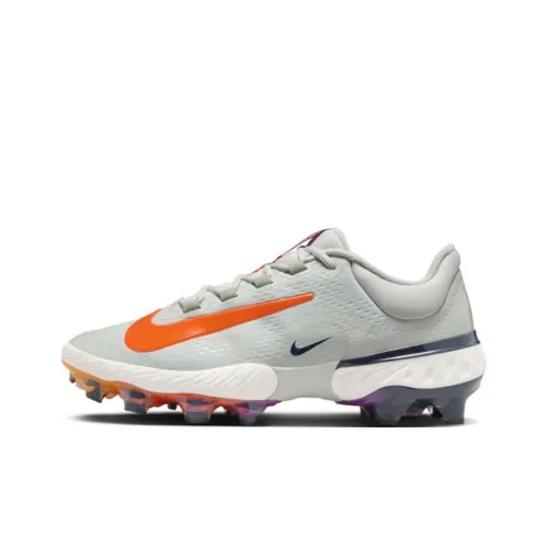 Nike Alpha Huarache Elite 4 Slip-Resistant Abrasion-Resistant Low-Top Training Shoes Men's Silver Orange Найк Alpha Huarache Elite 4 Противоскользящие Устойчивые к Износу Низкие Кроссовки для Тренировок Мужские Серебряные Оранжевые