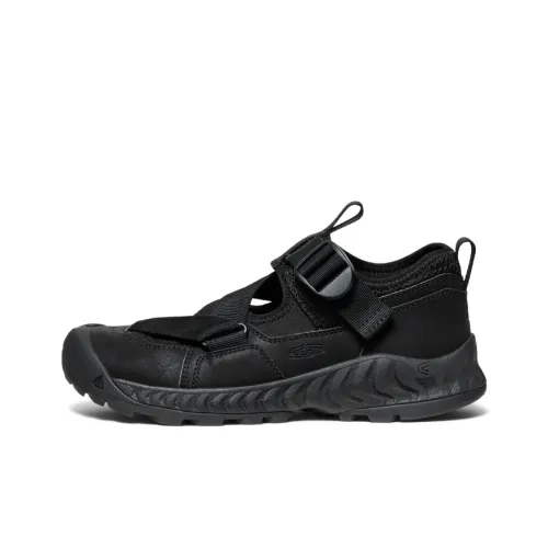 Кроссовки Keen Hoodzerra Sandal устойчивые к истиранию дышащие с низким верхом унисекс черные