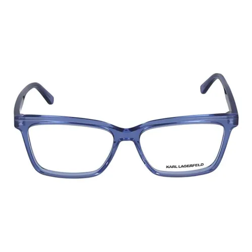 KARL LAGERFELD Пластик Прямоугольные Оправы для очков Женские Синие