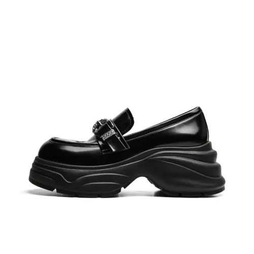 CHERYKALLY Лоферы 7 см Женские Черные