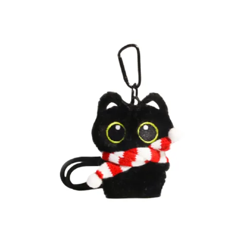 77 SEVEN DREAM Милый Big Eye Little Черный Кот Куклы Плюшевый Брелок 13 см Высота