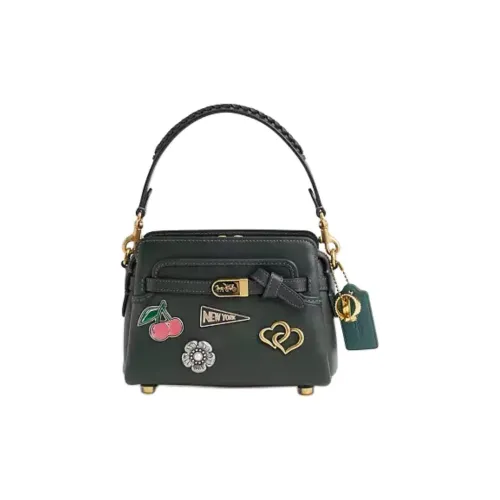 COACH Tate Кожа Сумка через плечо Сумка Маленькая Женская Amazon Зеленая