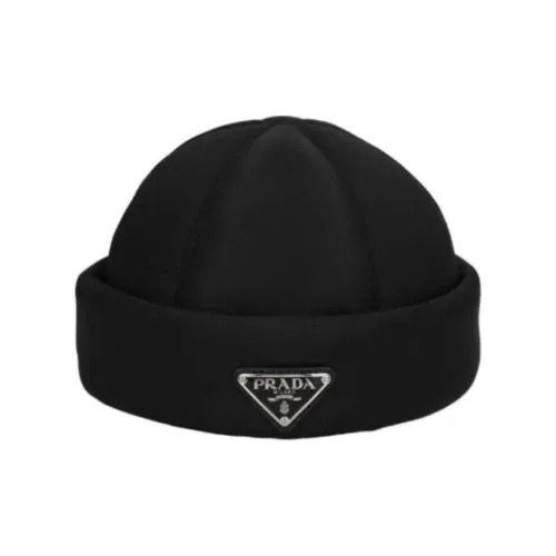 PRADA Нейлоновые Шапки и Кепки Унисекс Черные