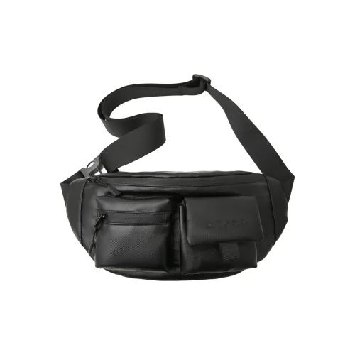PAIBLOKS Слинг-сумка из кожаной мембраны поясная сумка унисекс