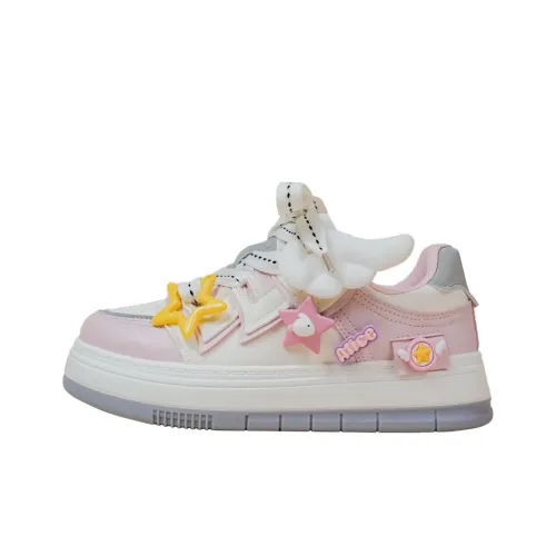 A M противоскользящие амортизаторы с устойчивостью к истиранию Низкие кеды для скейтбординга Женские Бежево-розовые