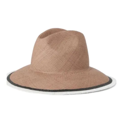 BRUNELLO CUCINELLI Солома Eco Friendly Латунь Цилиндры Женские Умбра