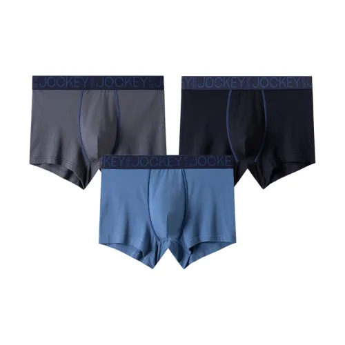 JOCKEY Синий Серый + Темный Серый + Черный Мужские Боксер-шорты