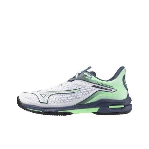 Mizuno Wave Exceed Tour 6 Устойчивые к истиранию Низкие Кроссовки для тренировок Унисекс Белые