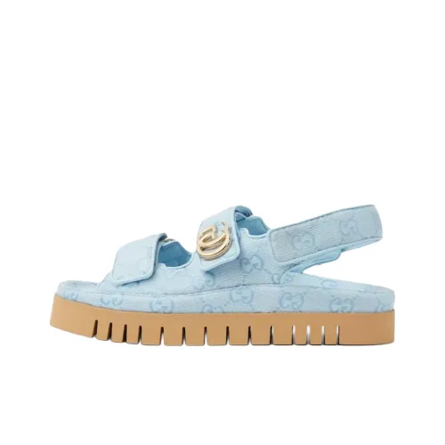 GUCCI One Ремешок Сандалии Женские Синие