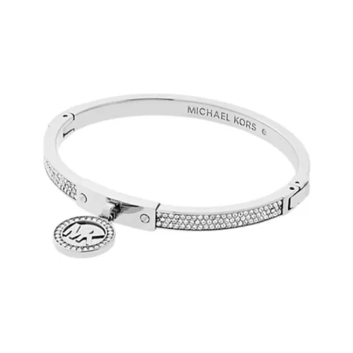 MICHAEL KORS Нержавеющая сталь стекло синтетический кубический циркон браслеты женский серебряный