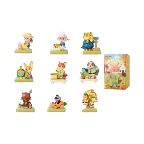 Miniso Disney Zootopia Слепые коробки Один Mystery Коробка Целая коробка 8 шт