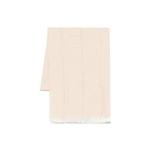 PESERICO Хлопок Linen Knitted Scarves Women's Light Beige