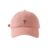 Розовый [Числа 7 Вышивка Бейсболка]