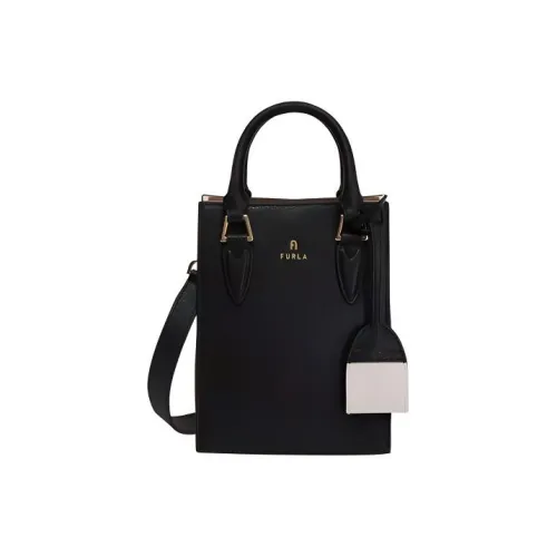 Furla Телячья кожа Тоут Сумка Сумка для покупок Сумка через плечо Сумка Мини Женские Черный Орехи Конфетный цвет Жемчужный