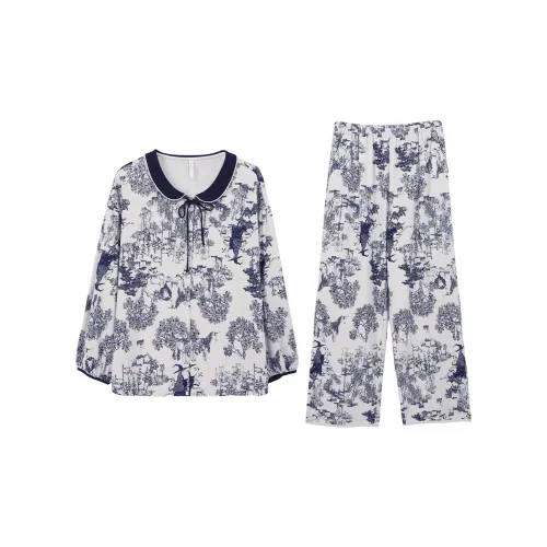 Aannsfam Pajama Комплект Женский Каменный Серый