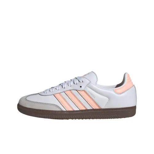 Adidas Originals SAMBA OG Low Топ Кроссовки для скейтбординга Женские Белые Розовые