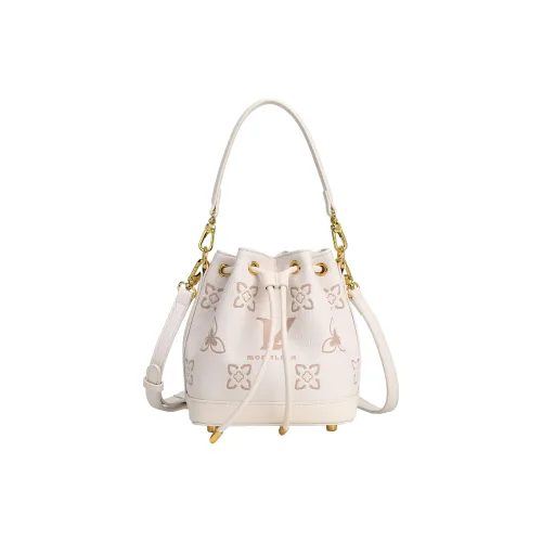 Monna Lisa Коровья кожа Через плечо Ведрообразная сумка Маленькая Женская Розовая