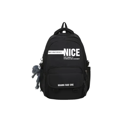 NOMK Нейлон Рюкзак Унисекс Черный Кофейный Белый Серый