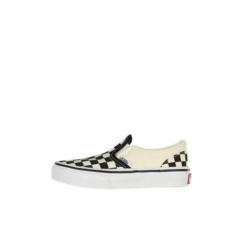 Vans Slip On Детские Скейтбординги Низкий Топ Желтый Черный Kids
