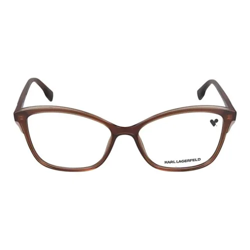 KARL LAGERFELD Пластик Бабочка Оправы для очков Женские Коричневый