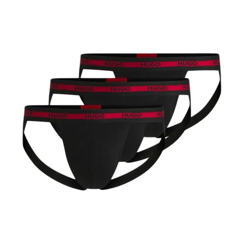 Hugo Boss Стринг Мужской 3 упаковки Черный