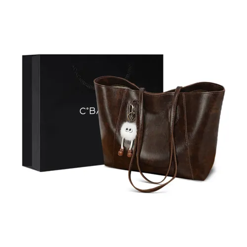 C°BANNER Сумка через плечо из синтетической кожи большая женская кофейного цвета