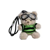 Чёрный зелёный свитер