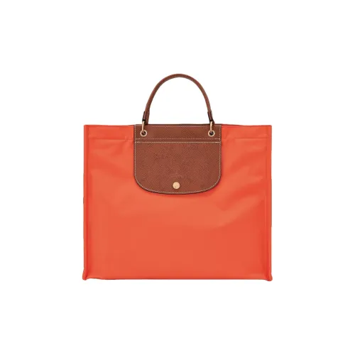 LONGCHAMP Холст Тоут Сумка Большая Женская Пряный Перец Красный