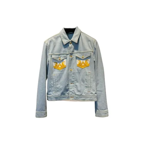FANSIZHE Denim Jacket Men's Blue