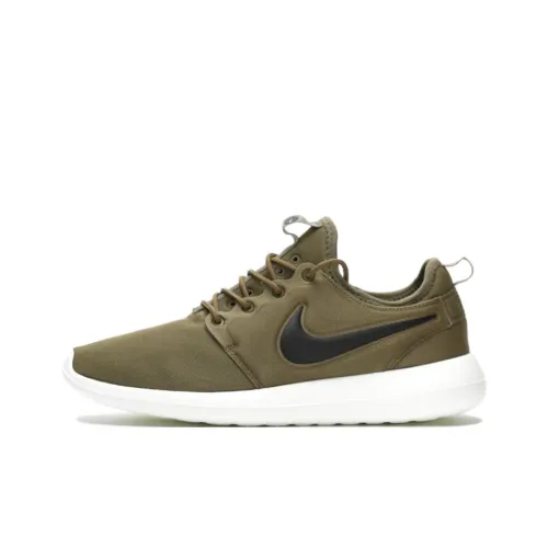 Nike Roshe Two Non Slip Легкий Низкий Топ Беговые кроссовки Мужские Армейский зеленый