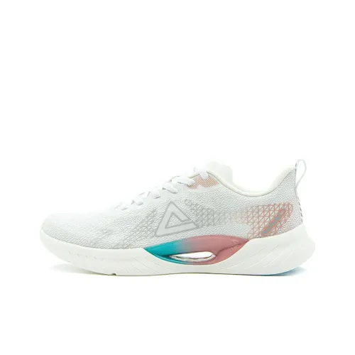 PEAK Амортизация Износостойкий Низкий Топ Повседневные Беговые кроссовки Унисекс Серый Красный