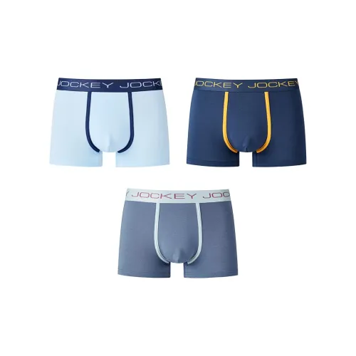 JOCKEY 3 упаковки Светло-синий + Серый + Темно-синий Мужские боксер-шорты