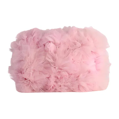 Gemy Maalouf Прозрачная пряжа Одно плечо Клатч Женские Розовый