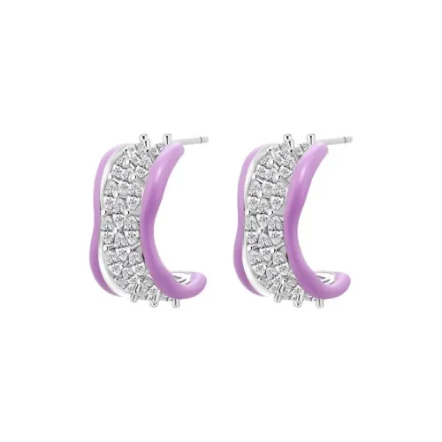 BOONEE ALUS Серьги-гвоздики из стерлингового серебра 925 пробы Женские