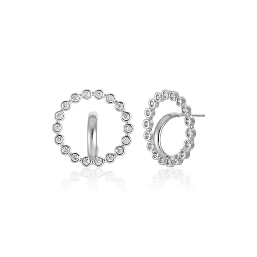 Flower Note Брассовые серьги Женские