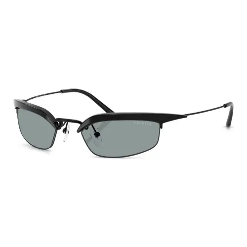 PRADA Металл Нерегулярная форма Солнцезащитные очки Женские Черный