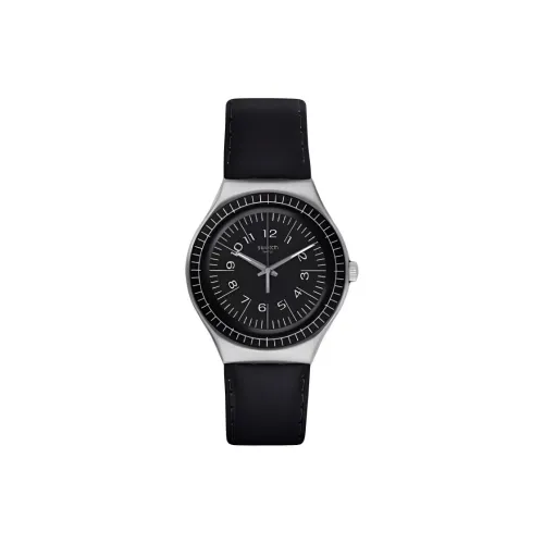 Swatch Quartz Механизм Мужские часы Циферблат Черный