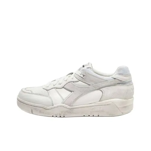 Diadora Heritage Slip-resistant Abrasion-resistant Low Top Casual Shoes Men's White Diadora Heritage Противоскользящие Устойчивые к истиранию Низкие Топ Повседневная Обувь Мужская Белая
