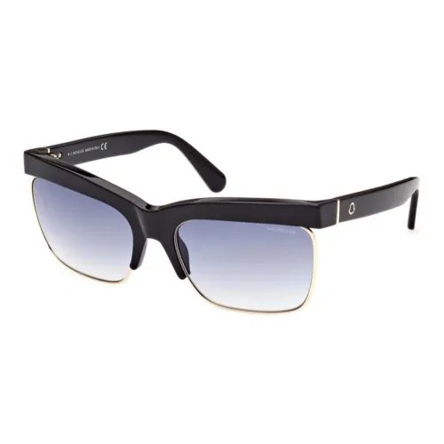 Moncler Ацетат Оправа «брови» Солнцезащитные очки Женские Черный